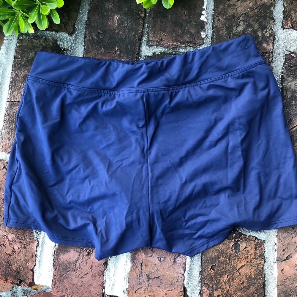 Lands end blue running shorts size 10 - Picture 4 of 6